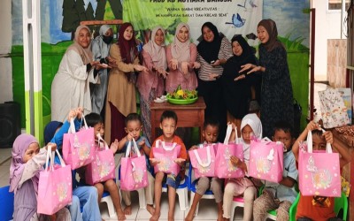 PAUD KB Mutiara Bangsa Purwakarta Rayakan HUT ke-1 dengan Doa Bersama dan Pemotongan Tumpeng